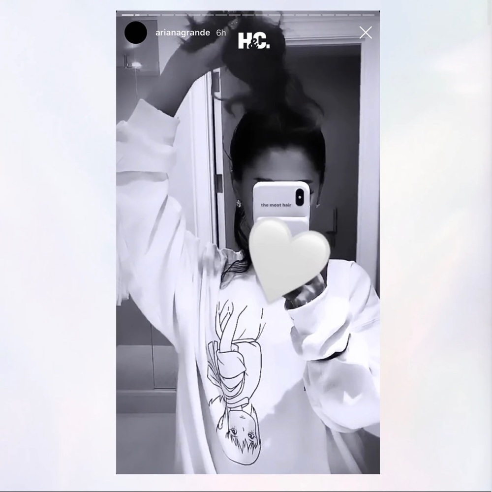 (ITEM # 2) Ariana Grande GET WELL SOON Crewneck by Honeymoon & Co. Size 3XL